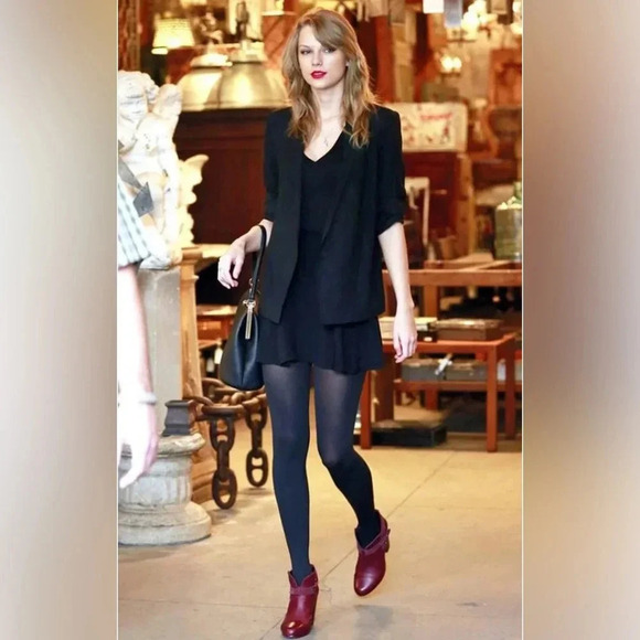 Rag & Bone wine suede ankle HARROW BOOT celebrity favorite size 6.5 - Picture 14 of 15